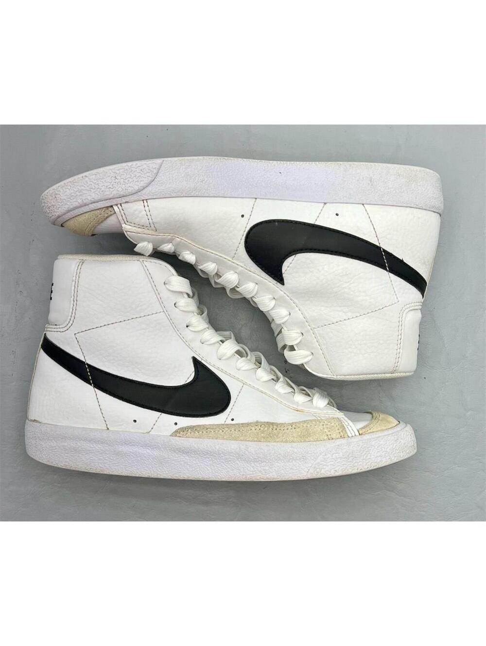 Nike Blazer Mid 77 Vintage White Black Sneakers Women's Size 7.5 DA4086-100